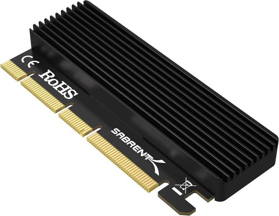 PCIe to NVMe drive adapter